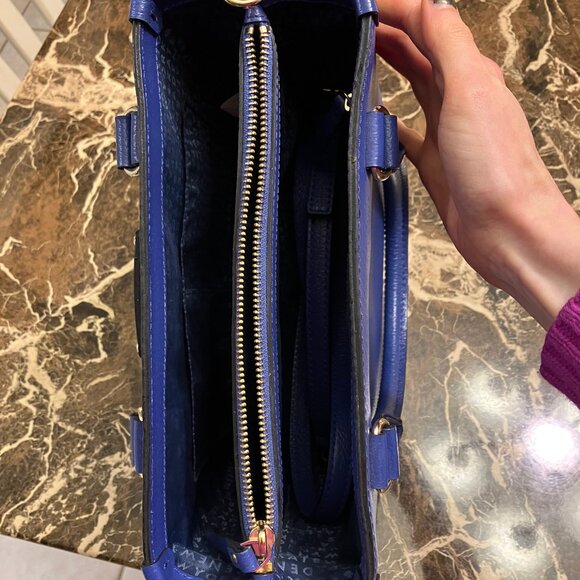 Kate Spade Blue Leather Handbag (Tote or Shoulder Bag) - Picture 6 of 14